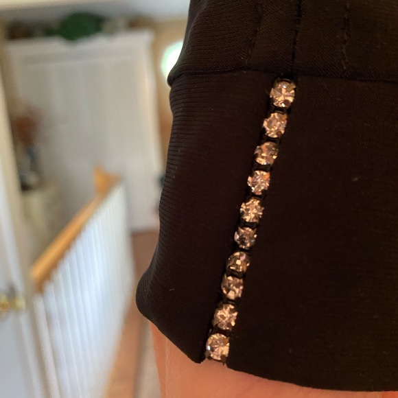 NWT Dressbarn Black Rhinestone top - Picture 9 of 13